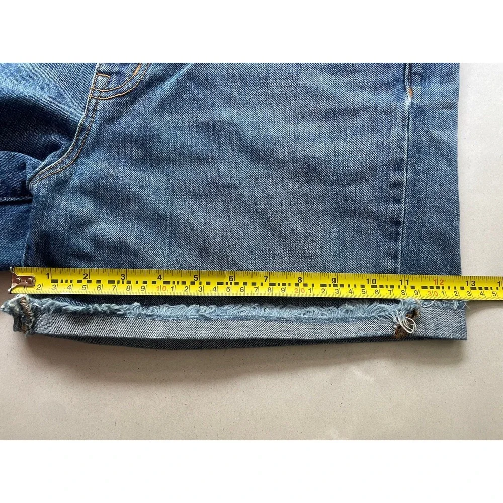 Madewell Women 31 Cut-Off Denim Shorts‎ 4 inch Mid Rise Medium Wash Cotton